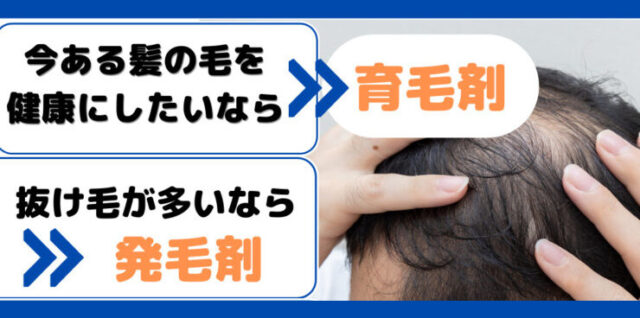 育毛剤の選び方育毛剤か発毛剤か